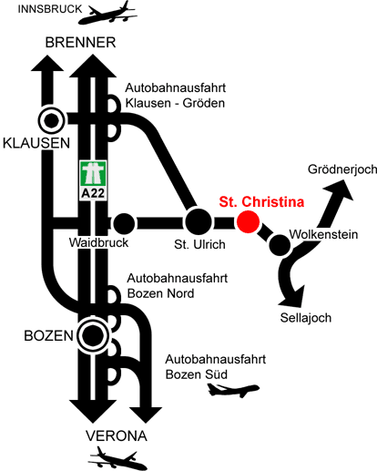 Staßenkarte - clicken um das Bild zum drucken zu vergrößern